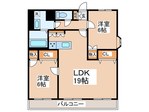 ペガサスコートの物件間取画像